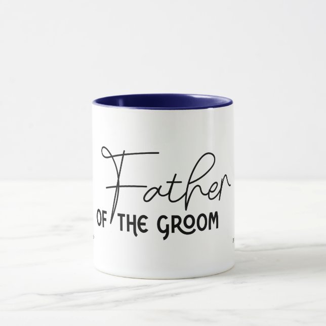 Caneca Pai do Escrito Fluxo do Groom Personalizado (Centro)
