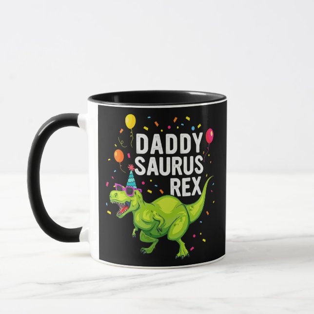 Caneca Pai do Padre Daddysaurus T Rex Dinossaur (Esquerda)