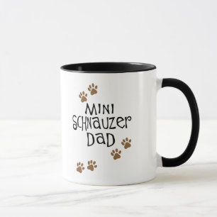 Caneca Pai do Schnauzer diminuto