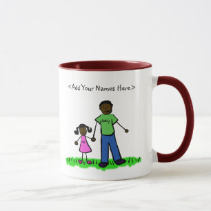 Caneca Pai e Filha Mug (Personalizar Nomes)