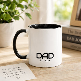 Caneca Pai Estabelecido Novo Presente de Pai 