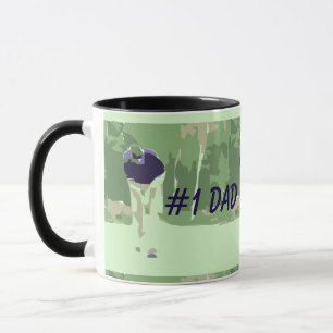 Caneca pai Golfer Ringer Mug
