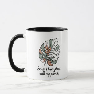 Caneca Pai/Mãe de Planta Engraçado - Jardim Botânico Mons