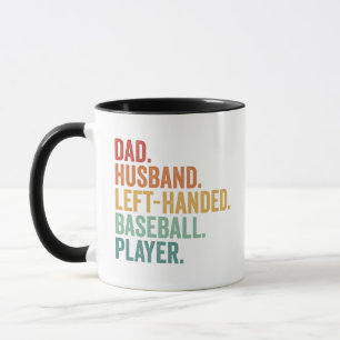 Caneca Pai Marido Baseball Esquerda Legenda