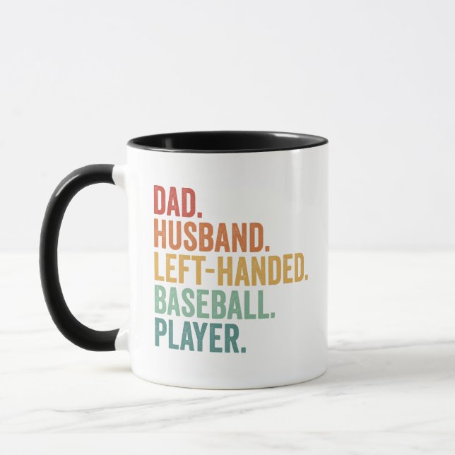 Caneca Pai Marido Baseball Esquerda Legenda (Esquerda)