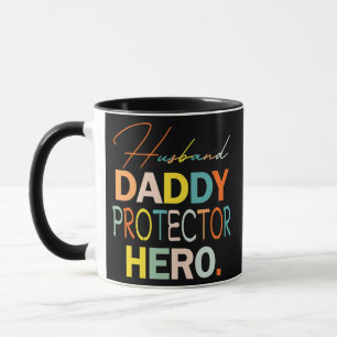 Caneca Pai Marido protetor Hero Funny Dia de os pais