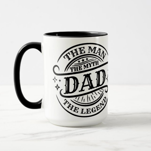 Caneca Pai - O Homem, O Mito, A Lenda (Esquerda)