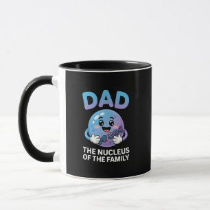 Caneca Pai O Núcleo Da Família Ciência Fofa