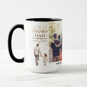 Caneca Pai obrigado - Nunca Andei Sozinha Combo de 15 o