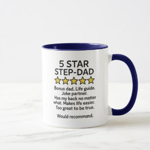 Caneca pai passo de 5 estrelas