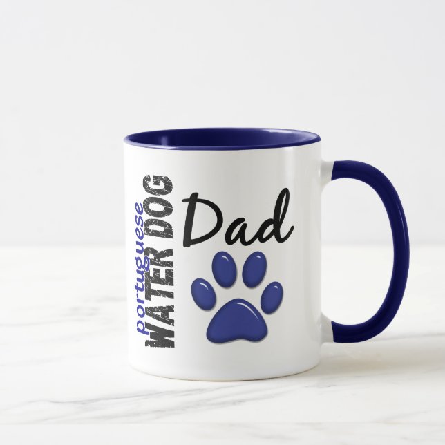 Caneca Pai português 2 do cão de água (Direita)