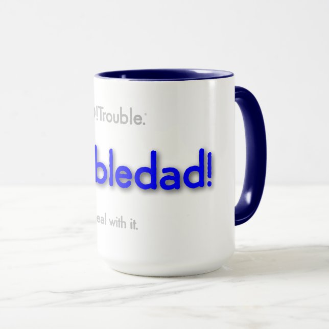 Caneca pai preocupado! (Frente Esquerda)