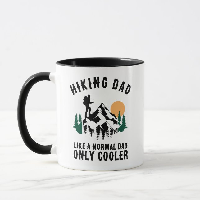 Caneca Pai que Faz Trilhas Personalizado Como um Pai Norm (Esquerda)