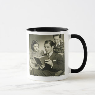 Caneca Pai que lê ao filho
