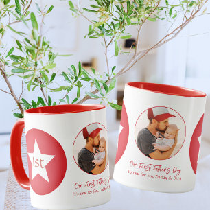 Caneca Pai Simples e Bonito, Novo Dia de os pais
