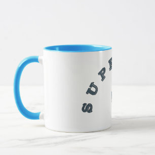 Caneca Pai Super Fofo Cartoon Vetorial