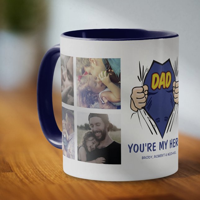 Caneca Pai Super-Herói (Criador carregado)