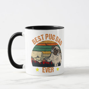 Caneca Pai Vintage Best Pug