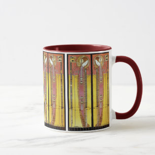 Caneca Painéis bordados por Margaret Macdonald