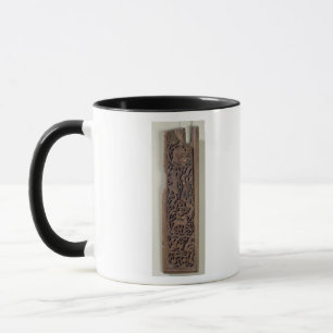 Caneca Painel cinzelado decorado com um jogador do alaúd