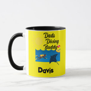 Caneca Pais mergulhando Design Buddy - Combo Mug
