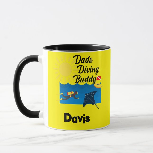 Caneca Pais mergulhando Design Buddy - Combo Mug (Esquerda)