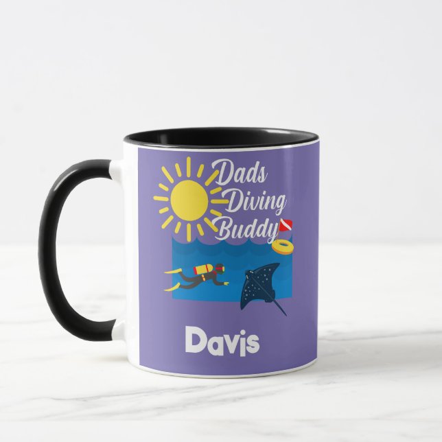 Caneca Pais mergulhando Design Buddy - Combo Mug (Esquerda)