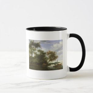 Caneca Paisagem arborizada do rio