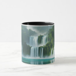 Caneca paisagem caseira majestosa