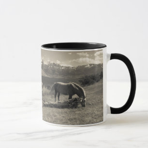 Caneca Paisagem com cavalos