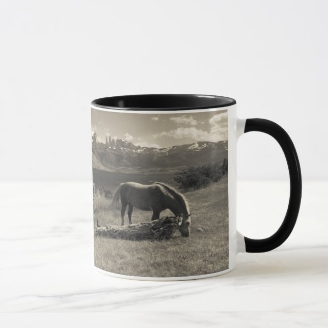 Caneca Paisagem com cavalos (Direita)