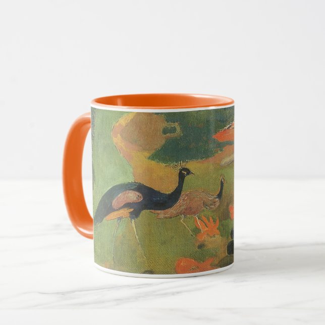 Caneca Paisagem com Pavões de Paul Gauguin (Frente Esquerda)