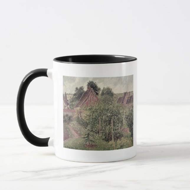 Caneca Paisagem com telhados da casa de campo, 1 de (Esquerda)