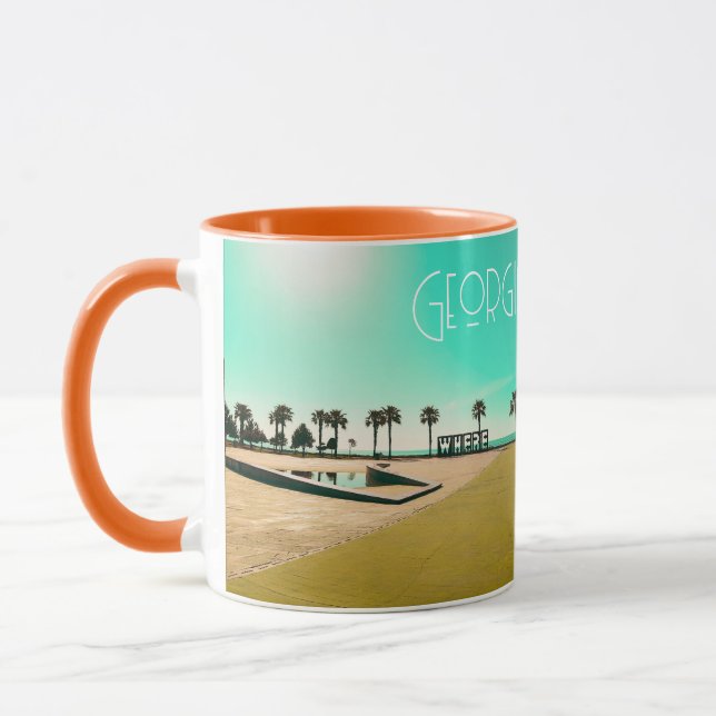 Caneca Paisagem da Arquitetura do Batumi Georgia (Esquerda)