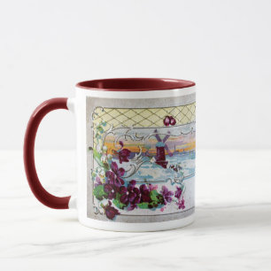 Caneca Paisagem de inverno da ROMANTICA com painéis