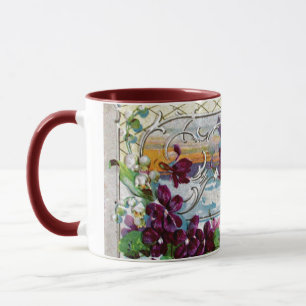 Caneca Paisagem de inverno da ROMANTICA com Pansias
