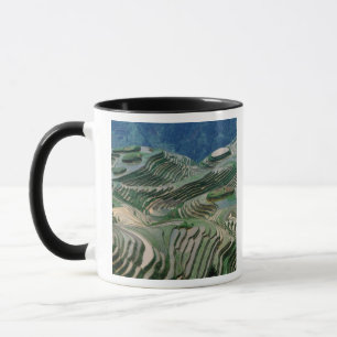Caneca Paisagem de terraços de arroz na montanha,