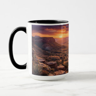 Caneca Paisagem Deserto Grand Canyon Pôr do Sol Na