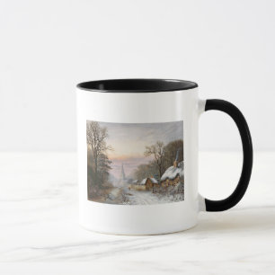 Caneca Paisagem do inverno, 1869