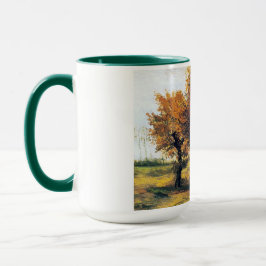 Caneca Paisagem do outono com quatro árvores