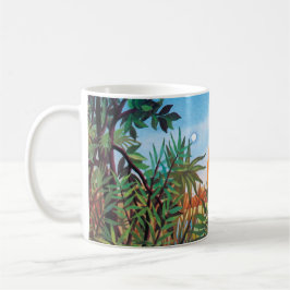 Caneca Paisagem em Europa - Pintura Ficção Científica da 