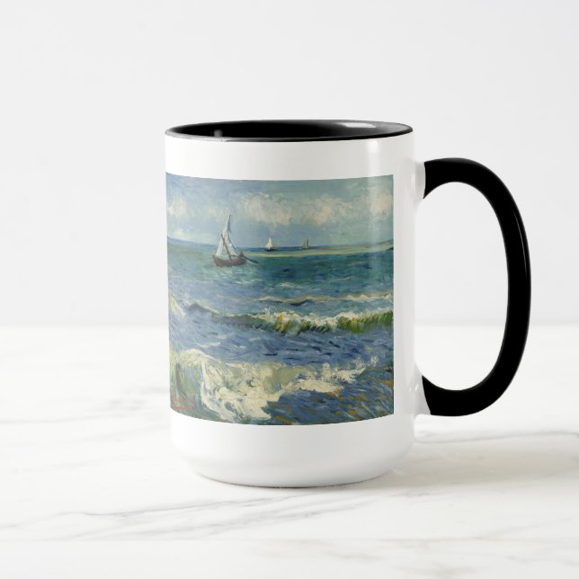 Caneca Paisagem em Saintes-Maries (F415)Van Gogh Fine Art (Direita)
