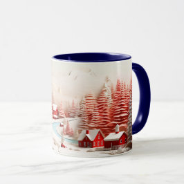 Caneca Paisagem Escandinava 3D