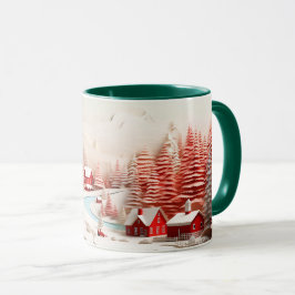 Caneca Paisagem Escandinava 3D