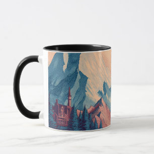 Caneca Paisagem estilizada surreal