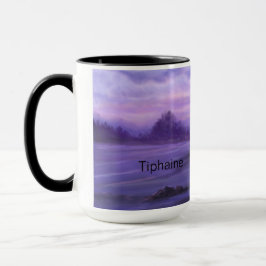 Caneca Paisagem Fantasia Roxo