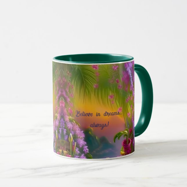 Caneca Paisagem fantasia, tropismo e sonho (Frente Esquerda)