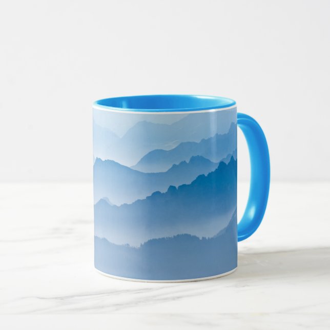 Caneca Paisagem Montanha | SUIÇA (Frente Esquerda)