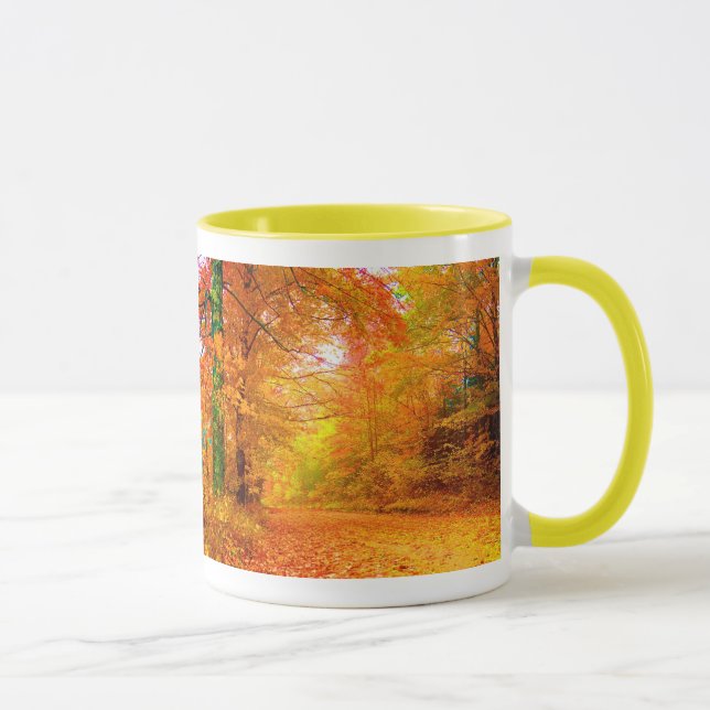 Caneca Paisagem natural do outono de Vermont (Direita)
