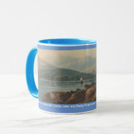 Caneca Paisagem no País de Gales com Castle, por John Var